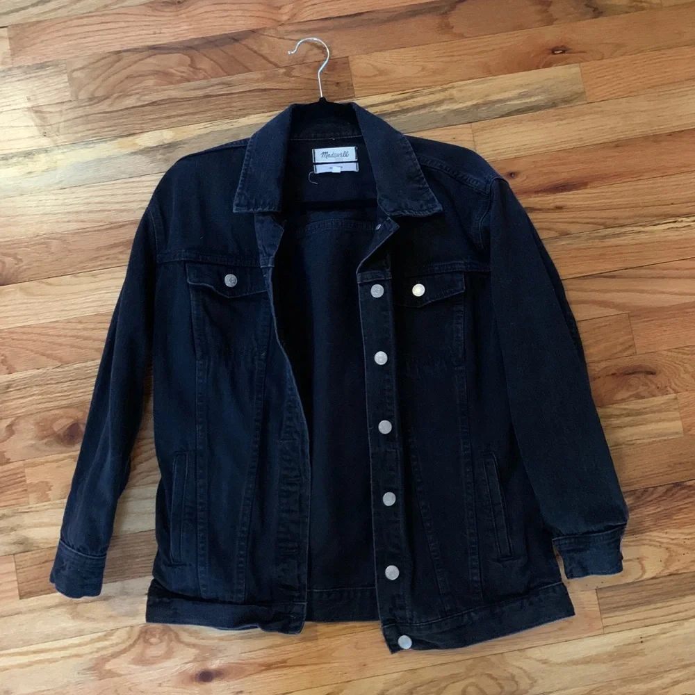 Madewell Denim Jacket in Black, Size Small - Picture 2 of 4